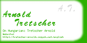 arnold tretscher business card